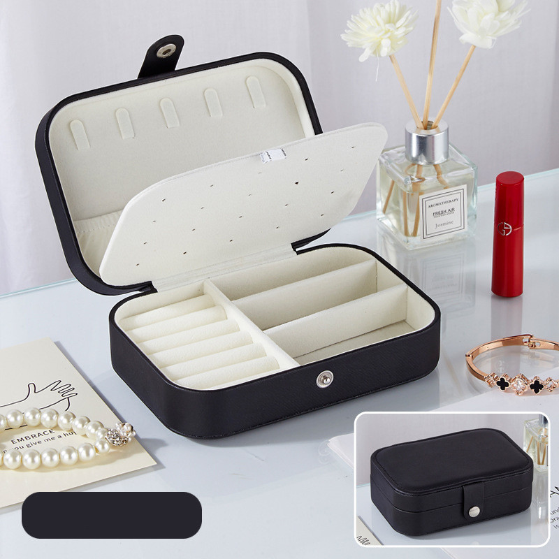 УЦІНКА ! Чорна скринька органайзер для біжутерії та прикрас 16*11*5 см на магніті., фото 1