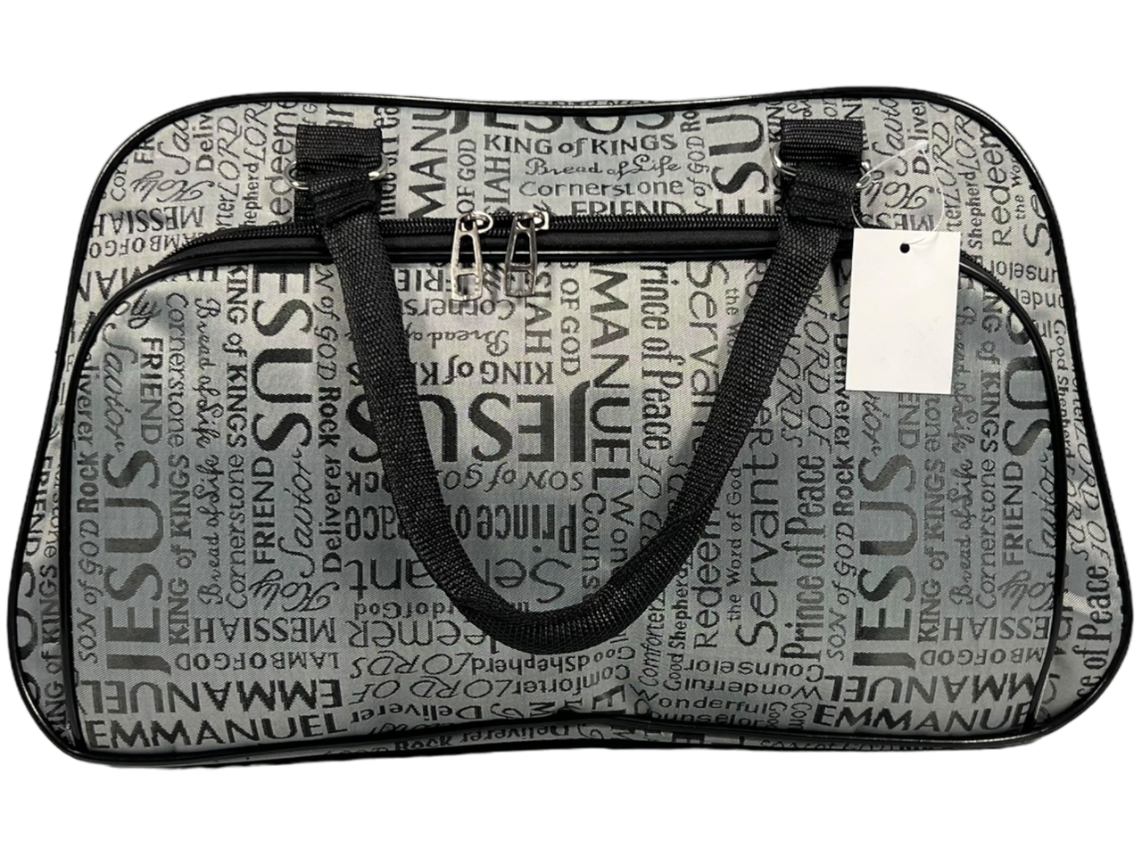 Дорожня сумка-саквояж на два відділення, 21 л, сіра, фото 1