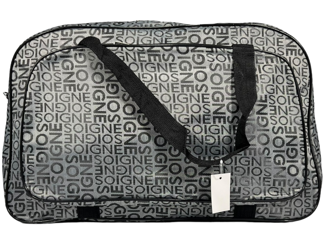 Дорожня сумка-саквояж на два відділення, 36 л, сіра