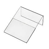 Цінникотримач L-подібний 50х60мм. Вертикальний. (ПЕТ 1.0мм.) (WiS-144), фото 3