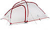 Надлегкий тримісний намет з футпринтом Naturehike Hiby NH19ZP005 (Grey/Red), фото 9