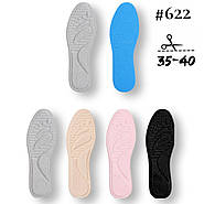 Устілки масажні мультирозмір мікс кольорів 36-41 р жіночі, фото 2