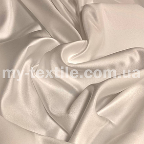 Атлас прокатний щільний матовий (Весільний атлас) Молоко