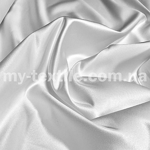 Атлас прокатний щільний матовий (Весільний атлас) Білий