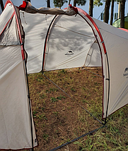 Туристичний двомісний намет Naturehike Could Tourer Motercycle, Grey (NH19ZP013), фото 6