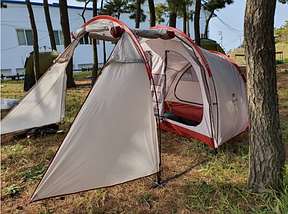 Туристичний двомісний намет Naturehike Could Tourer Motercycle, Grey (NH19ZP013), фото 4