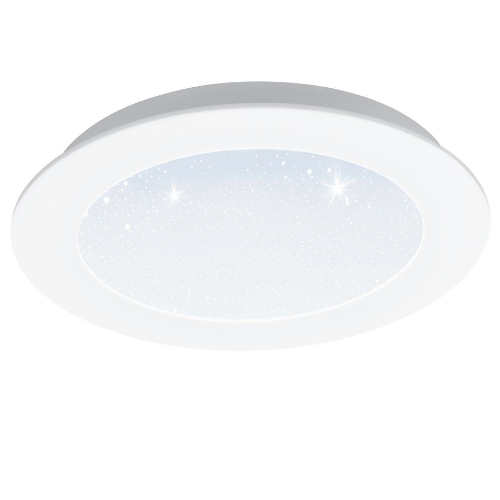 Вбудований світлодіодний світильник металевий білий із пластиковим плафоном 17х4.3 см