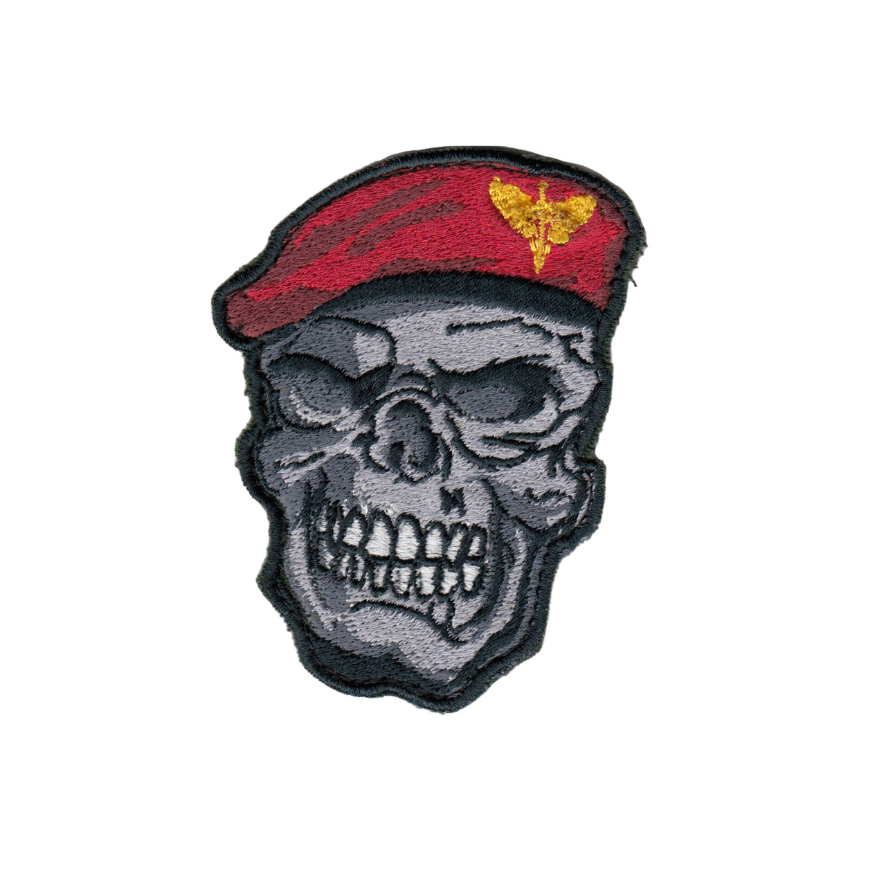 Шеврон військовий / армійський, Череп ДШВ, ЗСУ, 8 см*6 см, фото 1