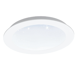 Вбудований світлодіодний світильник металевий білий із пластиковим плафоном 22.5х5 см, фото 1