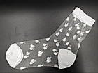 Жіночі середні капронові шкарпетки Kardesler горошок, розмір 36-40, 6 пар/уп. білі, фото 3