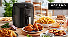 Аерофритюрниця Mozano Active Fryer Silver — 1500 Вт, 4 л, 8 програм, сенсорне керування, антипригарне покриття, фото 10