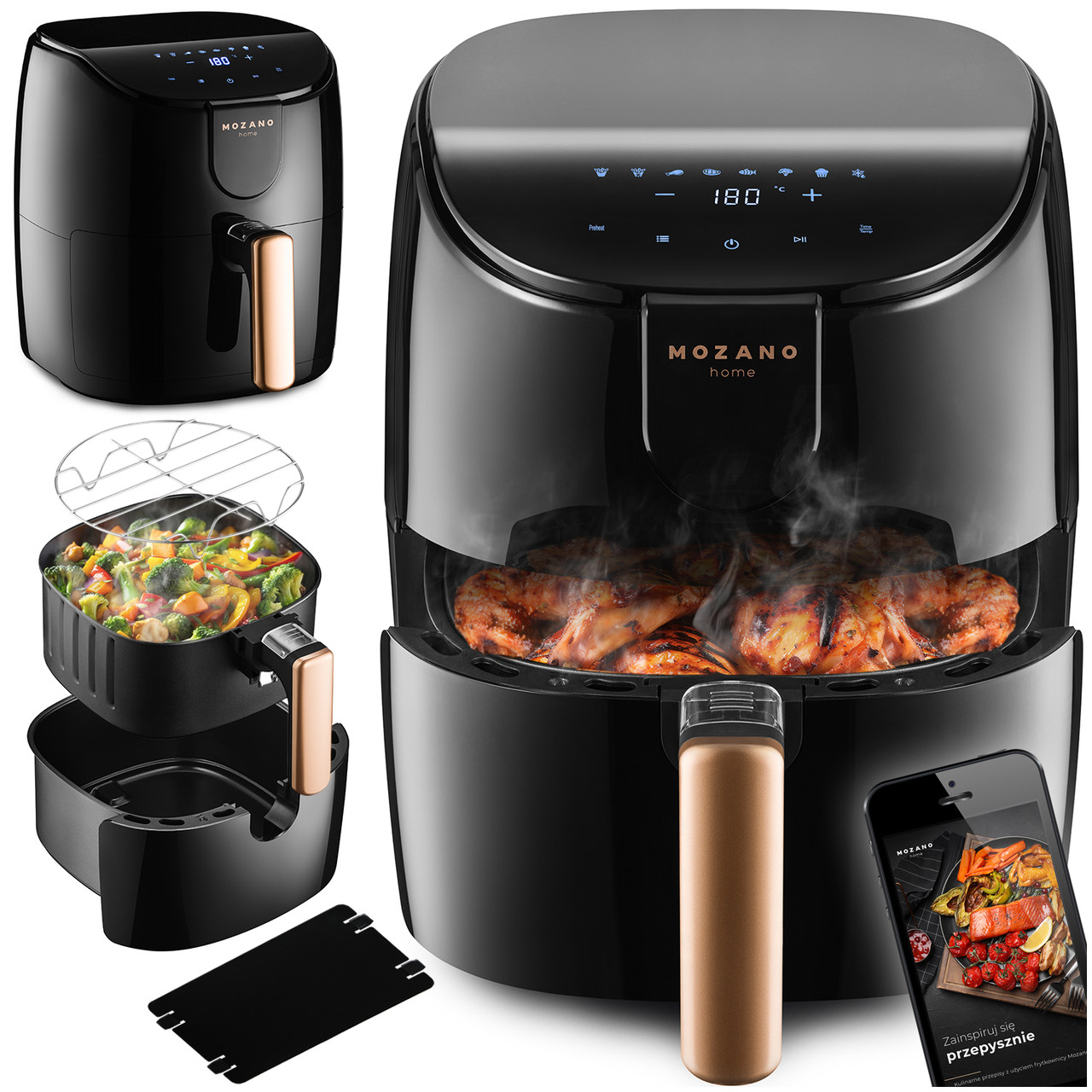 Аерофритюрниця Mozano Active Fryer Gold