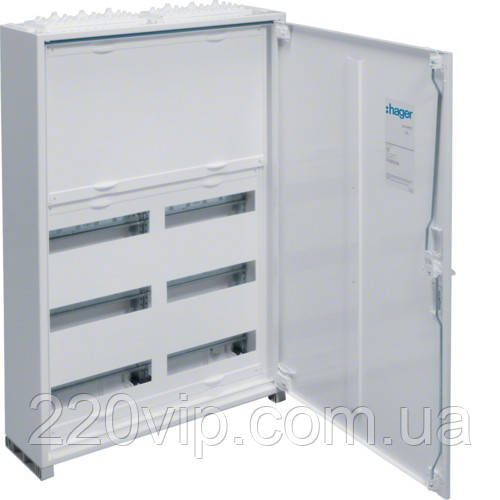 Щит IP44/II 800x550x161мм 72-мод. з блоком для клем, HAGER UNIVERS FWB52N, бокс Хагер настінний, (rozetka), фото 1