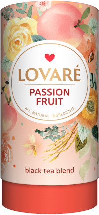 Чай чорний Lovare Пристрастрасний фрукт, тубус 80 гр (Ловаре), фото 1