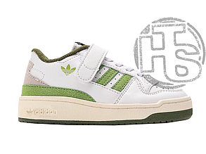 Дитячі кеди Adidas Forum White Green KD01