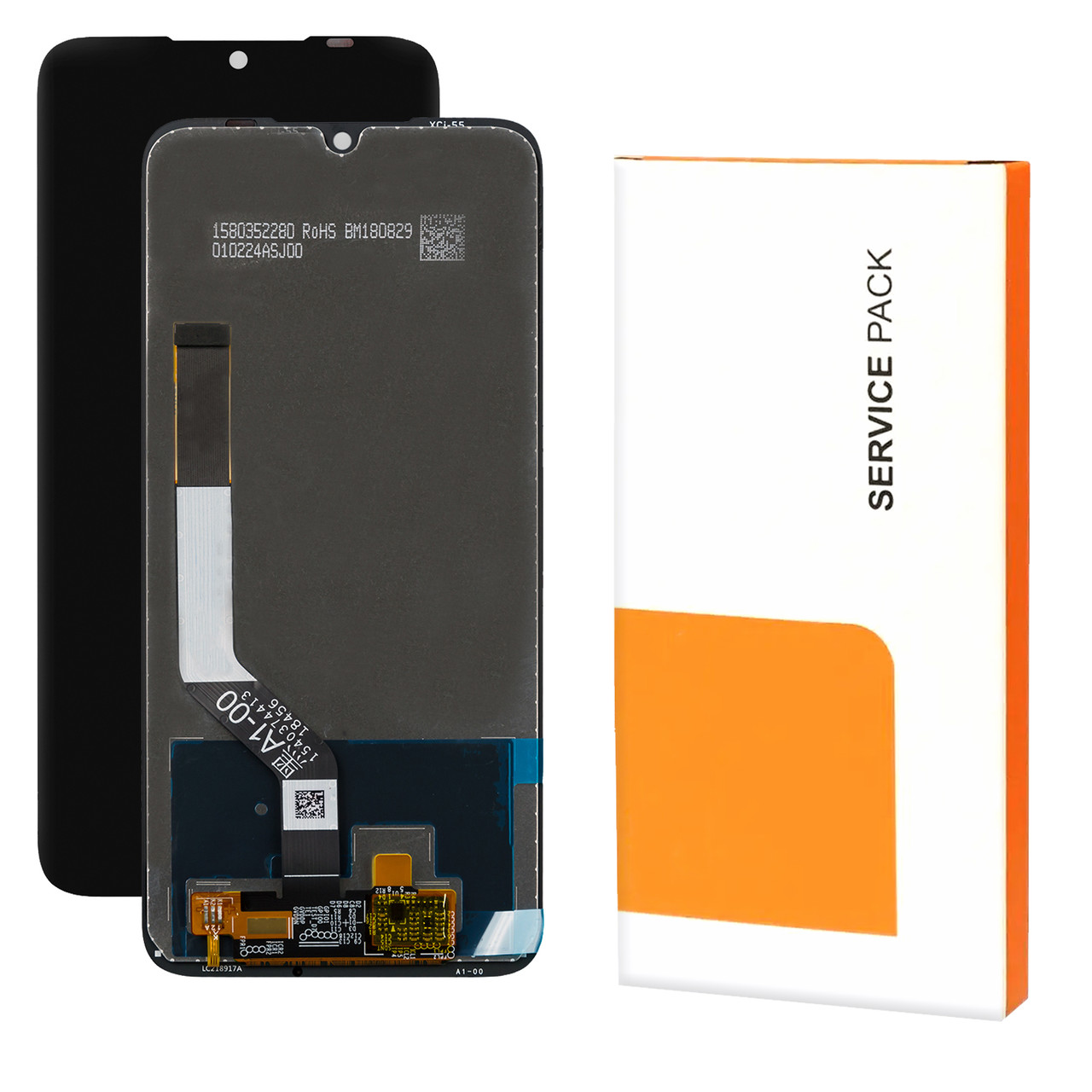 Дисплей XIAOMI Redmi Note 7/Note 7 Pro (2019) Service Pack з чорним тачскрином