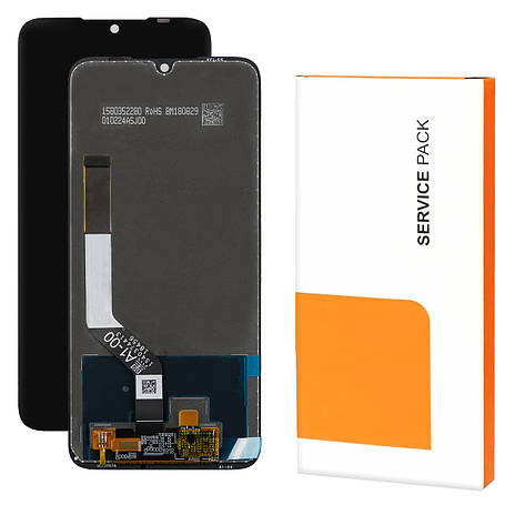 Дисплей XIAOMI Redmi Note 7/Note 7 Pro (2019) Service Pack з чорним тачскрином, фото 1