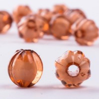 Намистини акрилові Pumpkin, 8 мм, 500 грам,     D62-коричневий