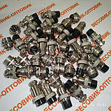 Роз'єм металевий 4-pin 16мм для товарних ваг комплект (мама+тато), фото 2