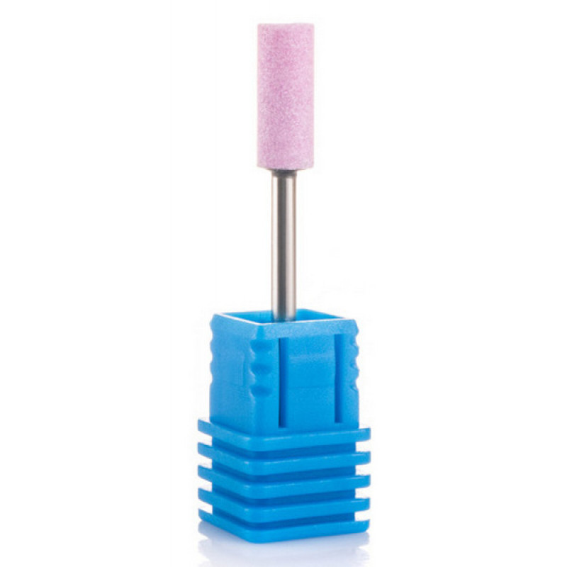 Фреза корундова Nail Drill "Циліндр" діаметр 5 мм 45-28 рожева