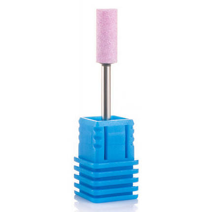 Фреза корундова Nail Drill "Циліндр" діаметр 5 мм 45-28 рожева, фото 1