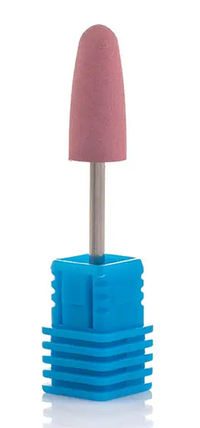 Фреза для шліфування силіконова Cone "Куля довга" 824P рожева, фото 1