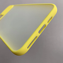 Чохол для Apple iPhone 11 Pro Max матовий із закритою камерою чохол на телефон айфон 11 про макс жовтий cur, фото 4
