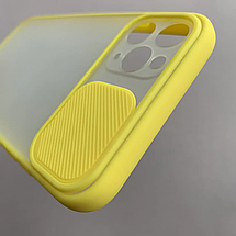 Чохол для Apple iPhone 11 Pro Max матовий із закритою камерою чохол на телефон айфон 11 про макс жовтий cur, фото 5