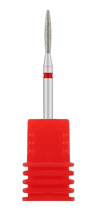 Фреза алмазна Nail Drill Нирка закруглена 263 18R 1.8 мм червона, фото 1