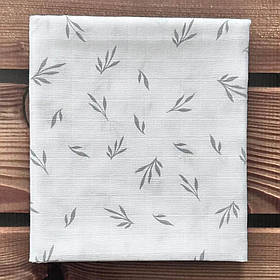 Дитяча двошарова муслінова пелюшка для новонароджених 90 х 80 см BST Сірий 1