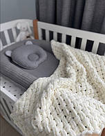 Алізе Пуффі плед Alize Puffy ручної роботи подарунок на хрестини хрещення