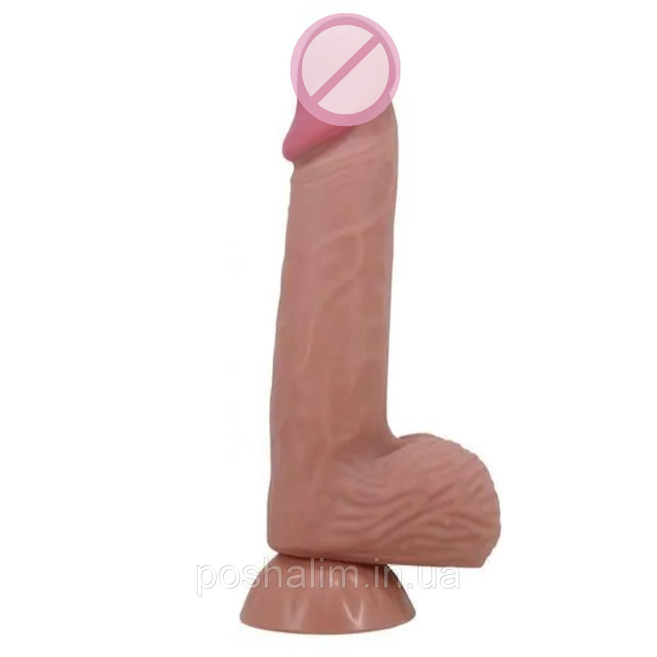 Фалоїмітатор реалістичний із мошоком — Pretty Love Sliding Skin 8.1" Latin, фото 1