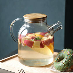 Чайник скляний заварювальний Лонг тайм 1,5 л Helios 6702