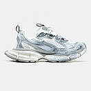 Кросівки чоловічі сірі Balenciaga 3ХL  White Silver (12608), фото 5