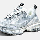 Кросівки чоловічі сірі Balenciaga 3ХL  White Silver (12608), фото 6
