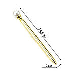 Кулькова ручка з перлиною Срібна RYH056, фото 2