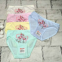 Дитячі трусики для дівчинки набір 5 шт бавовняні труси дівчинці Donella 2-3 роки Фламінго 4145Y11