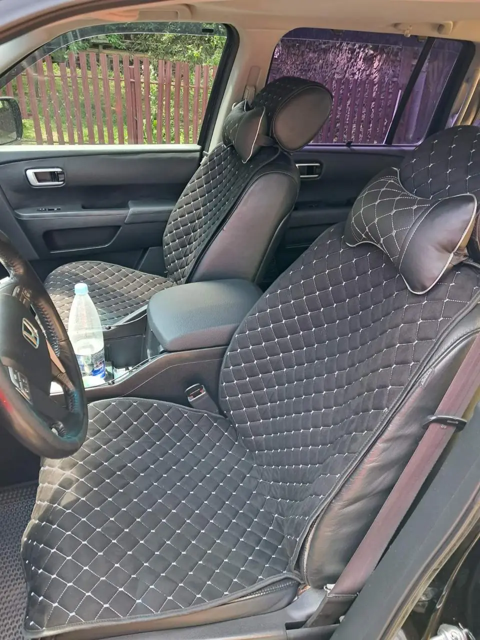 Накидки на сидіння з Алькантари Сірі — повний комплект, фото 1