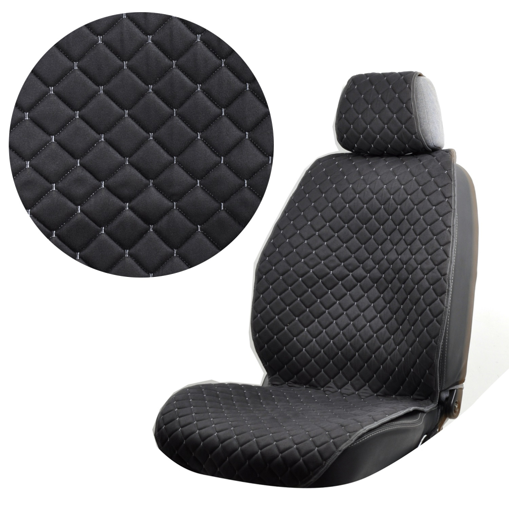 Накидки на сидіння з Алькантари Сірі — передні сидіння, фото 1