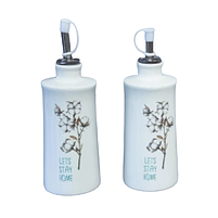 Набір пляшок для олії/оцту Бавовна 2шт 280мл S&T 700-07-18, фото 2