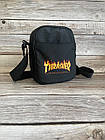 Маленька спортивна барсетка трешер Thrasher чорна, фото 4