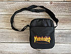 Маленька сумка через плече трешер Thrasher чорна, фото 6