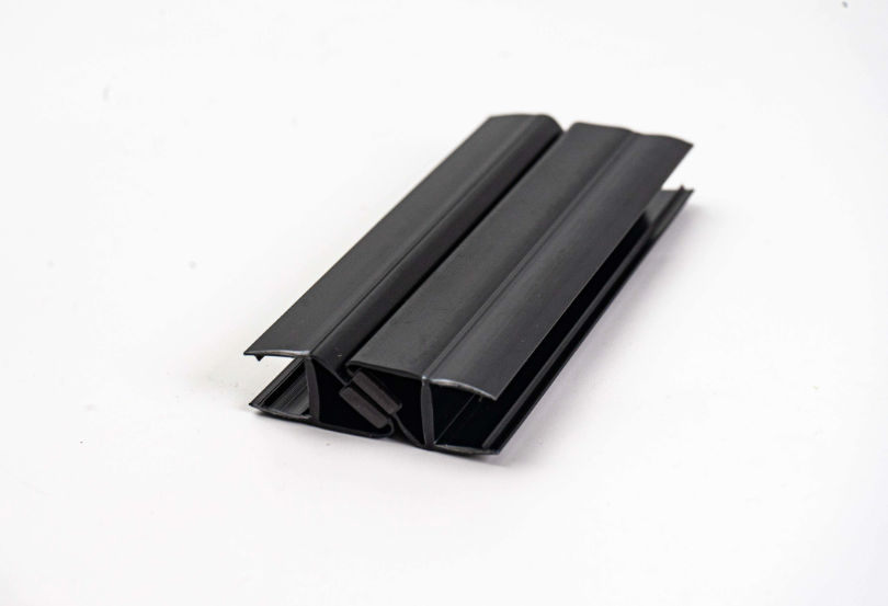 Силіконовий ущільнювач для душової кабіни, гідробоксу із магнітною вставкою UM-01(B) чорного кольору, фото 1