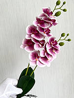 Орхідея декоративна з латексу з листочками і корінцями (55 см), фото 4
