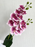 Орхідея декоративна з латексу з листочками і корінцями (55 см), фото 2