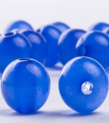 Намистини акрилові желейні Ball, 10 мм, 500 грам,   H39-синій
