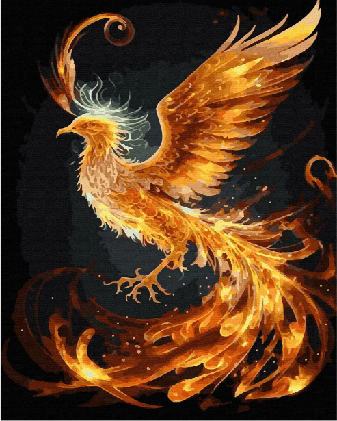 Картина розмальовка за номерами Золотий фенікс 40х50см Rainbow Art GX47456 - фото 1 - id-p2432983787
