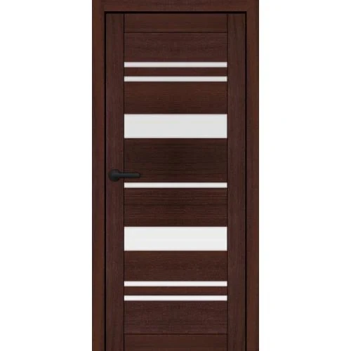 Полотно дверне PL-ECO-04 скло сатин 2000х600 мм Сонома горіхова, фото 1