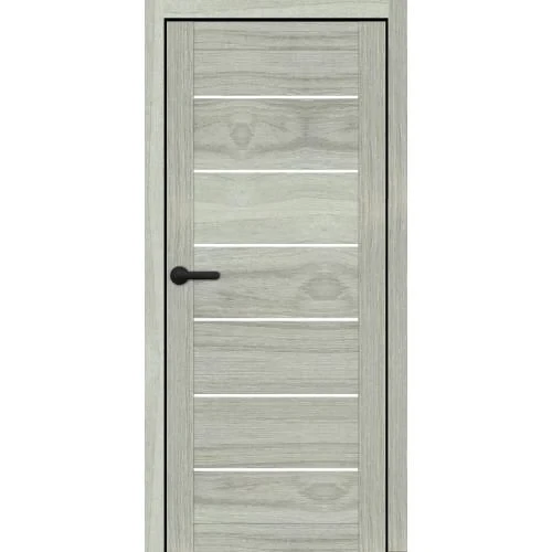 Полотно дверне PL-PVC-02 скло сатин 2000х800 мм Мессіна срібна, фото 1