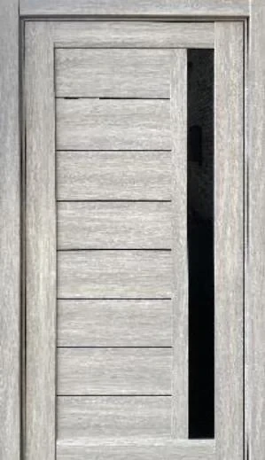 Полотно дверне Allegro Tenoris скло чорне 2000х600 мм Dark grey